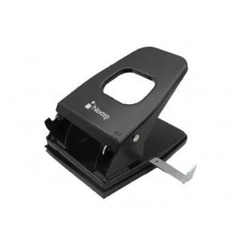 Nextep Perforadora de 2 Orificios, 7/8cm, hasta 25 Hojas, Negro