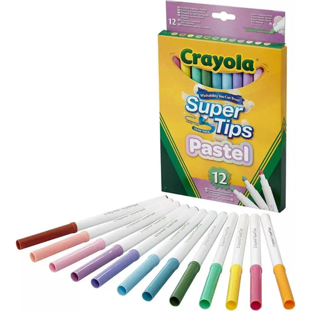 marcadores plumones crayola super tips