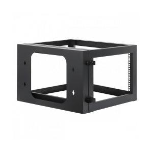 Manhattan Rack Abierto 19'' para Montaje en Pared, hasta 40KG, 6U, Negro