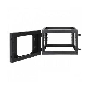 Manhattan Rack Abierto 19'' para Montaje en Pared, hasta 40KG, 6U, Negro