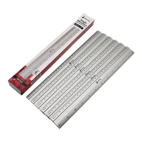 Regla Nextep Metalica de Aluminio 30 cm c/6 Pzas