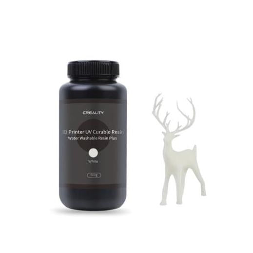 Creality Resina para Impresora 3D 3302010044, Lavable Plus, 500g, Blanco