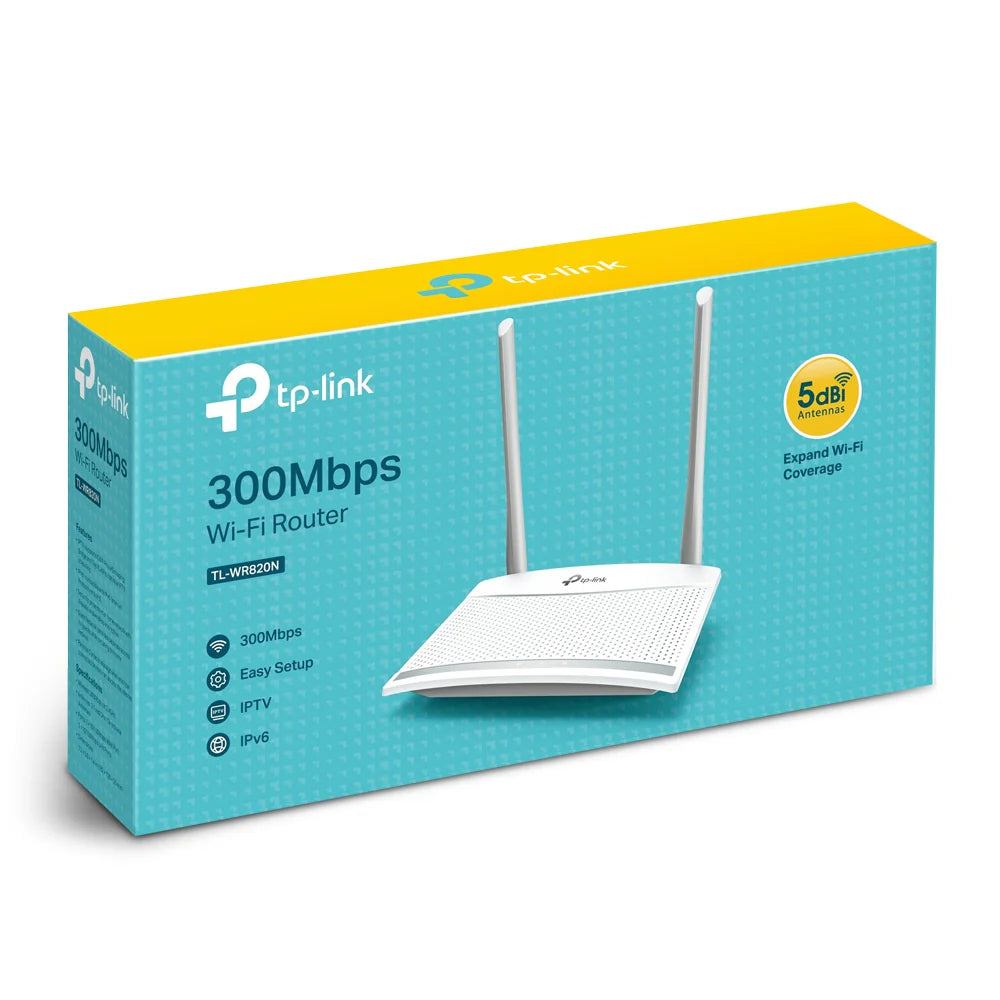 Router Inalámbrico TP-LINK WR820N 300MBPS WRLS IPTVIPV6 READY
