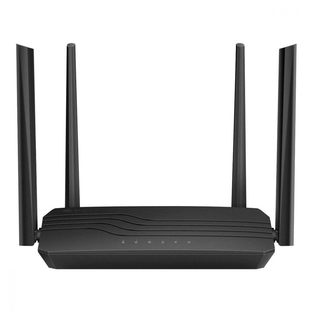 Router Steren AX1500 COM-865+ 2 Puertos RJ-45 Transferencia 1500 Mbit/s 2.4 GHz Interfaz Gigabit Ethernet 4 Antenas Externas Doble Banda Color Negro