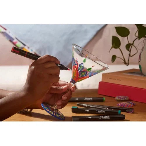 Plumones Sharpie Marcadores Acrílicos Creativos Punta Bala 5 Piezas