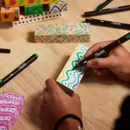 Plumones Sharpie Marcadores Acrílicos Creativos Punta Pincel 12 Pzas