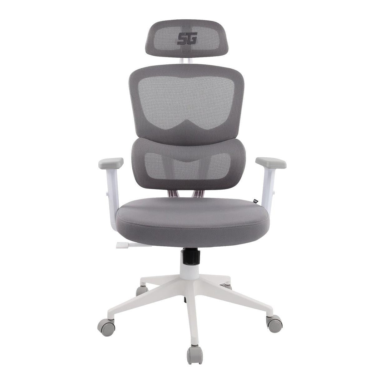 SILLA VORAGO START THE GAME CGM400 MESH / RECLINABLE / DESCANSA BRAZOS 1D / BLANCA