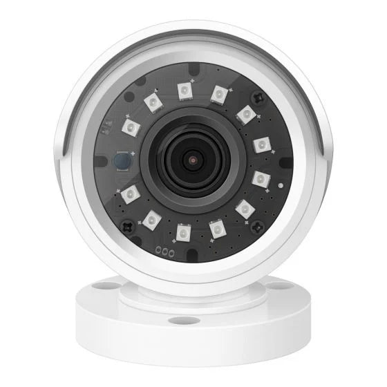 Sistema de seguridad CCTV con DVR pentahíbrido de 6 canales, 4 cámaras, disco duro y monitoreo por Internet