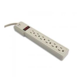 Smartbitt Supresor de Picos SBSS-550J6USB, 6 salidas, 2 Puertos USB 1A, 550 Joules