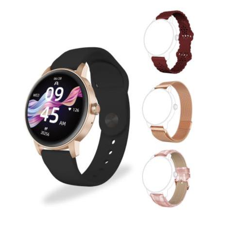 ArgomTech Smartwatch Skeiwatch C30, Touch, Bluetooth 5.3, Android/iOS, Oro Rosa - Resistente al Agua/Polvo