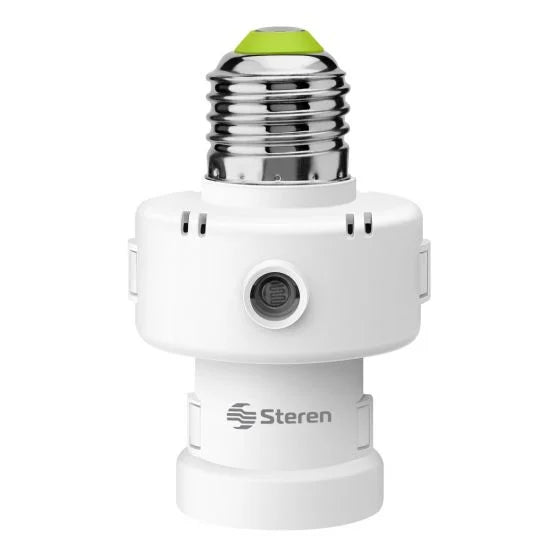 Socket con Fotocelda Steren LAM-056 60W 50/60 Hz LED Blanco