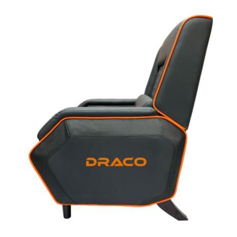 Sofá Gamer Dragon XT Draco, hasta 160kg, Negro/Naranja -Nextep