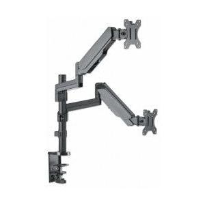 Manhattan Soporte de Escritorio 2 Monitores 17" - 32", hasta 8Kg, Negro