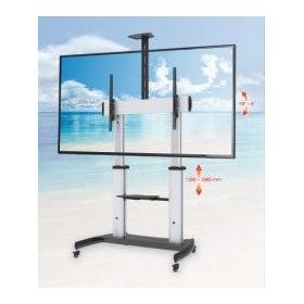 Manhattan Soporte Movil para Pantalla 60" - 100", hasta 100Kg, Plata