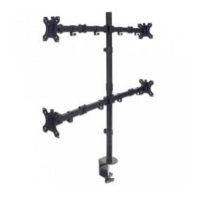 Manhattan Soporte para 4 Monitores 13" - 32", hasta 32Kg, Negro