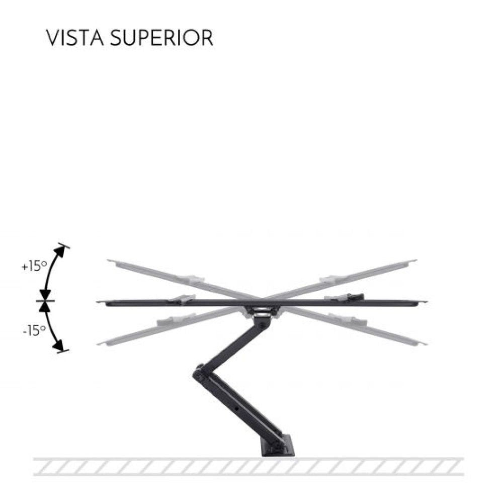 Soporte para TV Steren STV-105 (70") 35 kg Ajustable Inclinable Acero Negro
