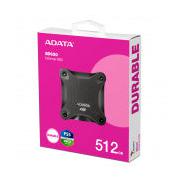SSD Externo Adata SD620, 512GB, USB 3.2, Negro