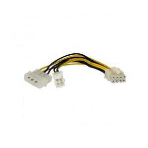 StarTech.com Adaptador de Corriente EPS de 4-pin a 8-pin de 6'', Macho - Hembra, 15cm