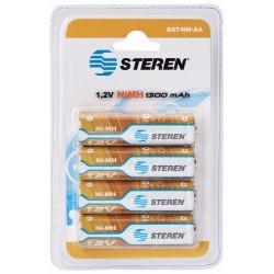Steren Pilas Recargables AA, 1.2V, 4 Piezas