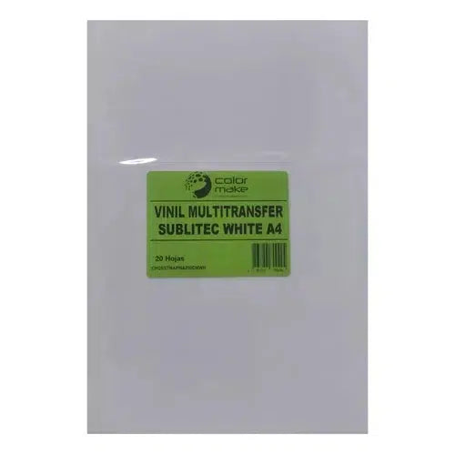Vinil Multitransfer Color Make Tamaño A4 Paquete 20 Hojas