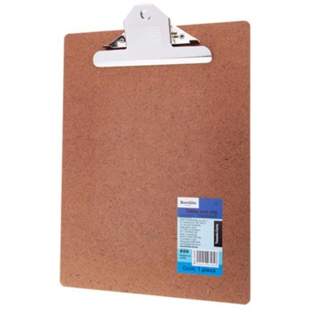 Tabla con clip carta Barrilito base made