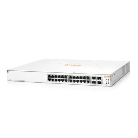 Switch HPE Networking Instant On Gigabit Ethernet 1930, 24 Puertos PoE 10/100/1000Mbps + 4 Puertos SFP+, 370W, 128 Gbit/s, 160 Entradas - Administrable