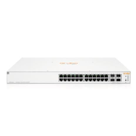 Switch HPE Networking Instant On Gigabit Ethernet 1930, 24 Puertos PoE 10/100/1000Mbps + 4 Puertos SFP+, 370W, 128 Gbit/s, 160 Entradas - Administrable