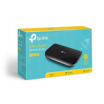 Switch TP-Link Gigabit Ethernet TL-SG1008D, 8 Puertos 10/100/1000Mbps, 16 Gbit/s, 4000 Entradas – No Administrable