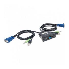 Manhattan Switch KVM 151245, 2x USB, 2x VGA