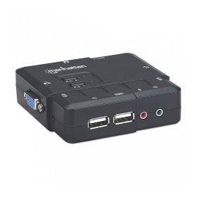 Manhattan Switch KVM 151252, 2x USB, 2x VGA