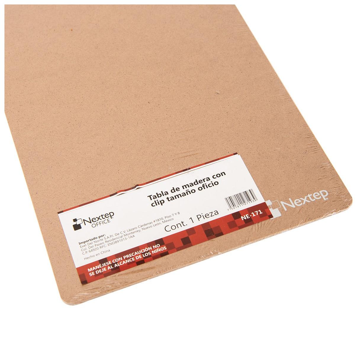 Tabla Madera Nextep con Clip Oficio