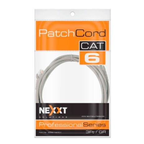 Cable de Conexión Red Nexxt Solutions Cat6 0.91m UTP Multifilar con Revestimiento Tipo CM Color Gris