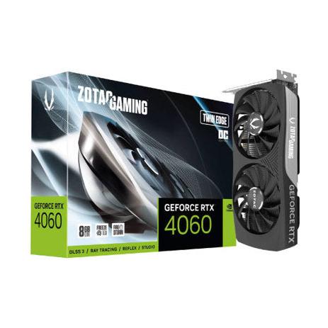 TARJETA DE VIDEO ZOTAC (ZT-D40600H-10M) RTX4060 OC 8GB TWIN EDGE PCI-E 4.0 HDMI 3DP 1.4A 2 FAN