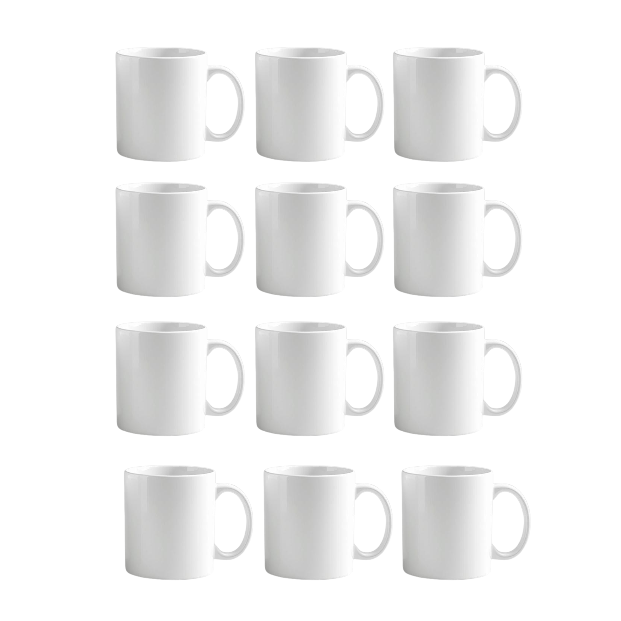 Taza Blanca Para Sublimación Papira Cerámica 11 Oz  Blanco