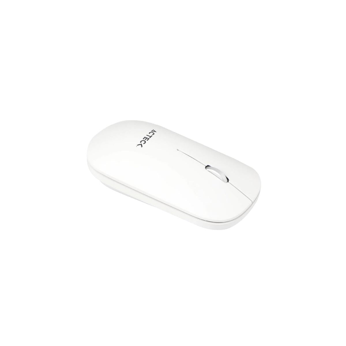 Kit de Teclado y Mouse Acteck Creator Virtuos Silk MK720, Inalámbrico, Bluetooth, Blanco (Español)