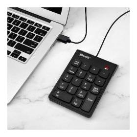 BRobotix Teclado Numérico 963234, Alámbrico, USB, Negro