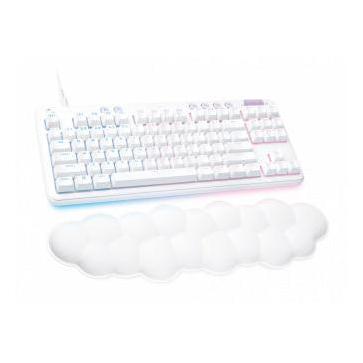 Teclado Gamer Logitech G713 LED RGB TKL, Teclado Mecánico, Logitech GX Red, Alámbrico, USB, Blanco, Inglés