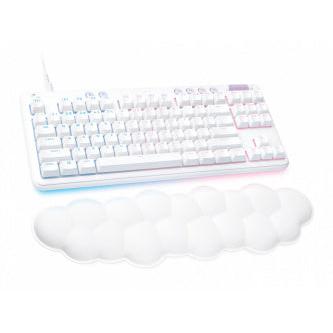 Teclado Gamer Logitech G713 LED RGB TKL, Teclado Mecánico, Logitech GX Brown, Alámbrico, USB, Blanco, Inglés