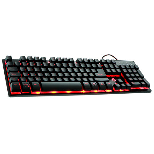 Teclado Gamer Xtech Revenger Rojo/Azul/Púrpura, Alámbrico, Negro (Español)