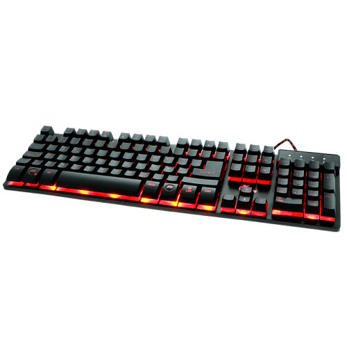Teclado Gamer Xtech Revenger Rojo/Azul/Púrpura, Alámbrico, Negro (Español)