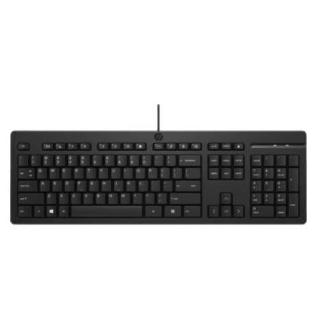 Teclado HP 125, Alámbrico, USB, Negro (Español)