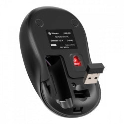 Kit de Teclado / Mouse Steren com COM-655 Óptico 1200 DPI 4 Botone(s) Inalámbrico Bluetooth-RF USB Negro