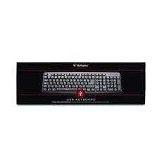 Teclado Verbatim 98121, Alámbrico, USB, Negro (Español)