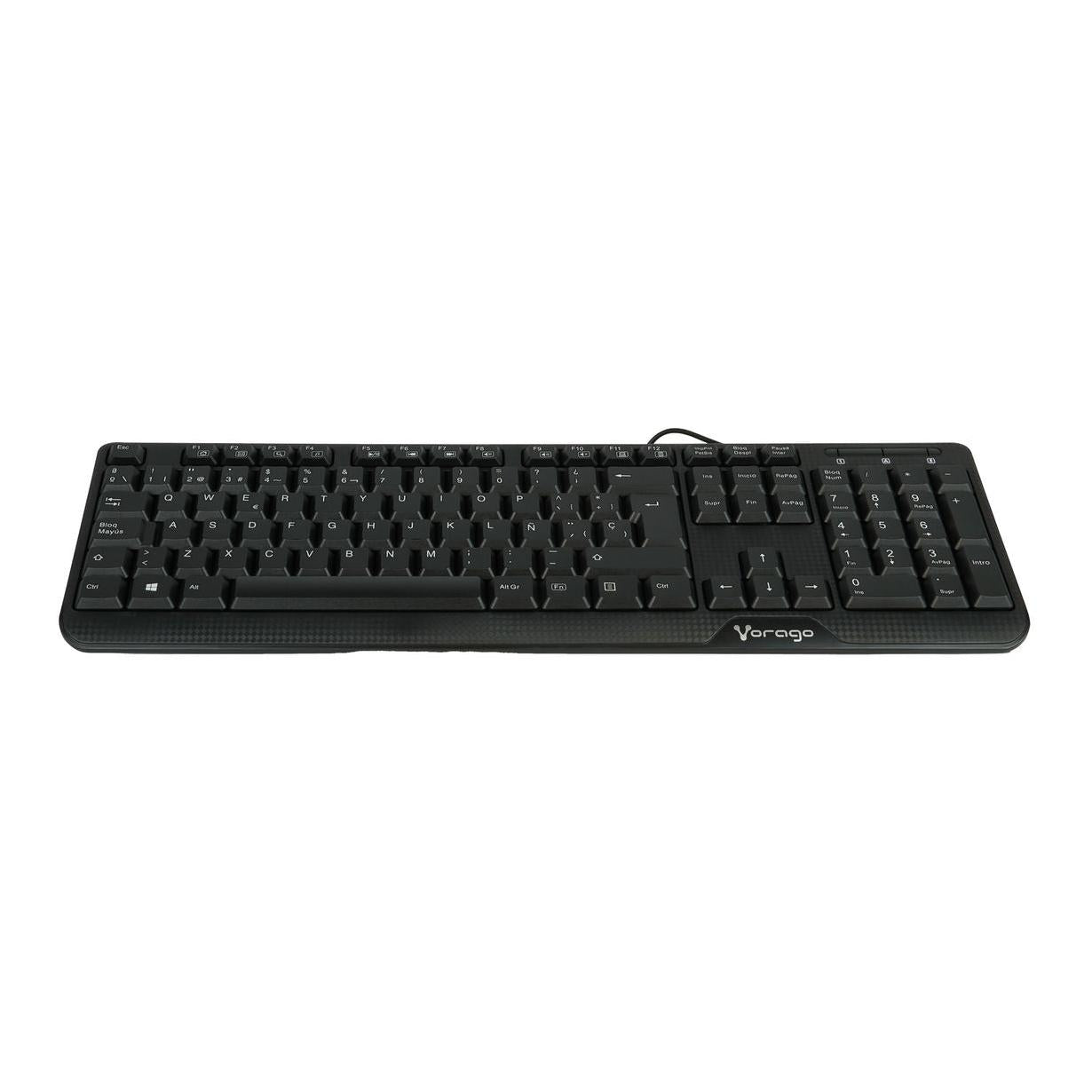 Teclado Vorago Multimedia KB-102, Alámbrico, USB, Negro (Español)