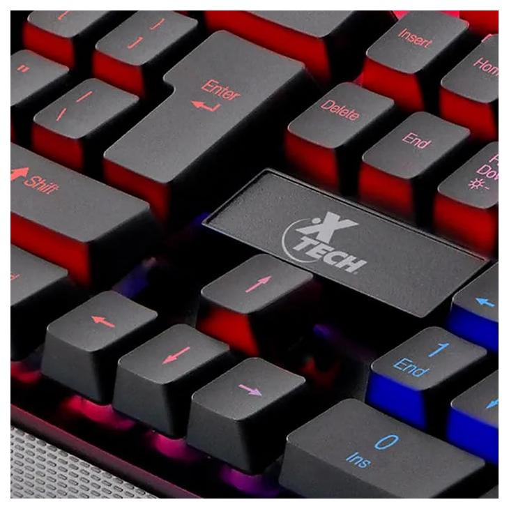 Teclado Gamer Xtech Armiger RGB, Alámbrico, Negro (Español)