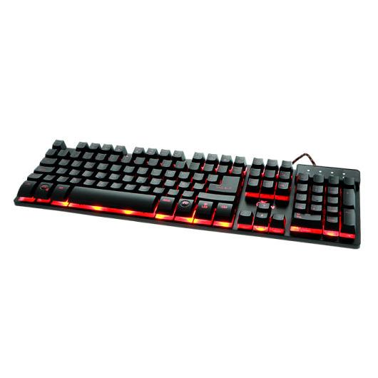 Teclado Gamer Xtech Revenger Rojo/Azul/Púrpura, Alámbrico, Negro (Español)