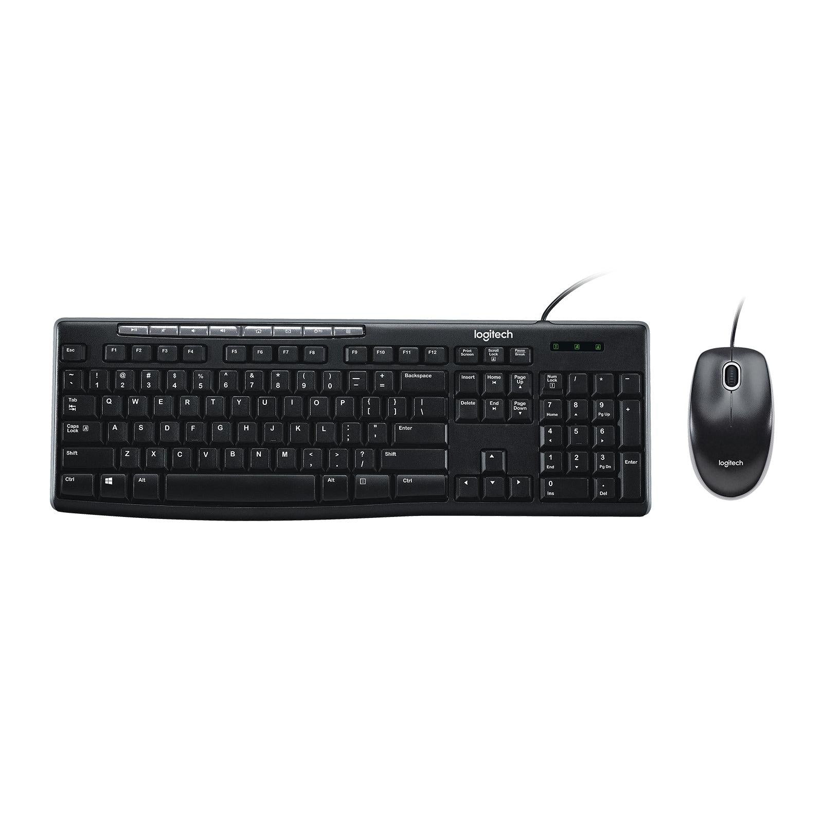 Teclado y Mouse Logitech Media Combo MK200