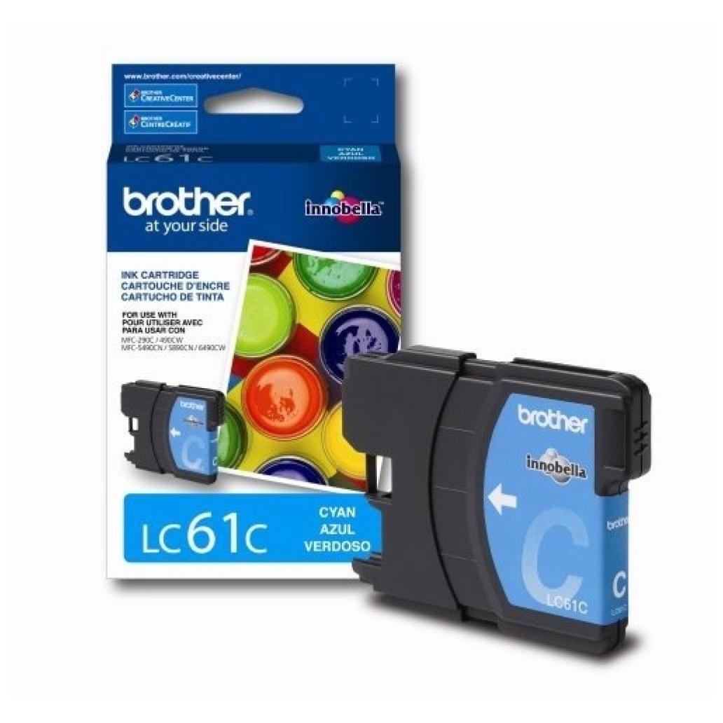 Cartucho de Tinta Brother LC61C Cian 325 Pagina(s) DCP-165C, 385C