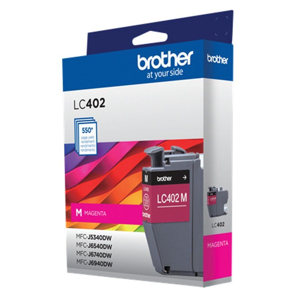 Cartucho de Tinta Brother LC402M Amarillo 550 Página(s) MFC-J5340DW, MFC-J6540DW