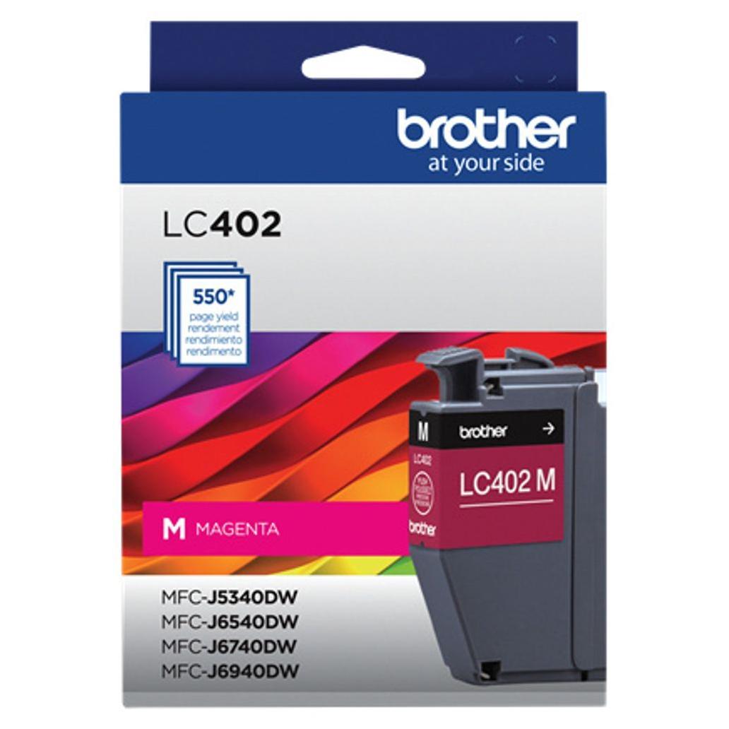 Cartucho de Tinta Brother LC402M Amarillo 550 Página(s) MFC-J5340DW, MFC-J6540DW